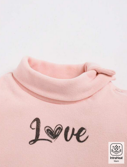 Camiseta de Manga Larga con Estampado "Love" para Niñas