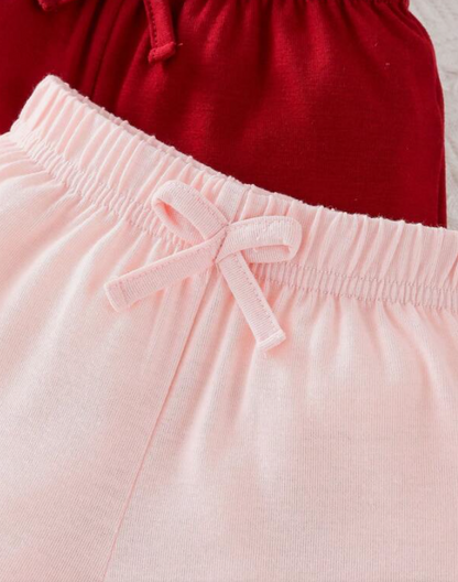 Set de 3 Shorts Lazos para Niñas