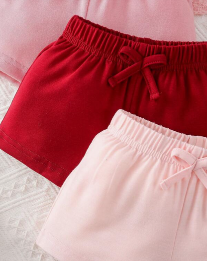 Set de 3 Shorts Lazos para Niñas