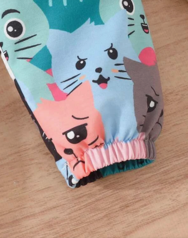 Pantalón Estampado de Dibujos Animados Multicolor para Niños y Niñas