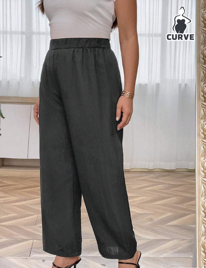 👖 Pantalón Recto Elegante - Negro y Gris