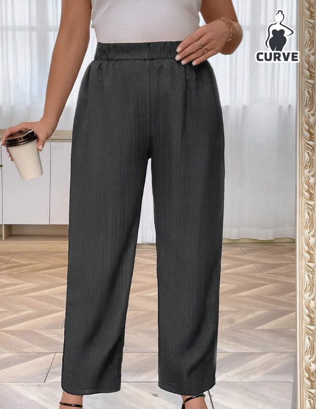 👖 Pantalón Recto Elegante - Negro y Gris