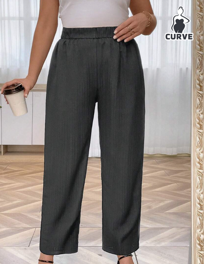 👖 Pantalón Recto Elegante - Negro y Gris