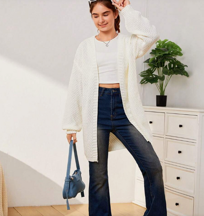 🧶 Chaleco Largo de Punto – Estilo y Comodidad para el Día a Día
