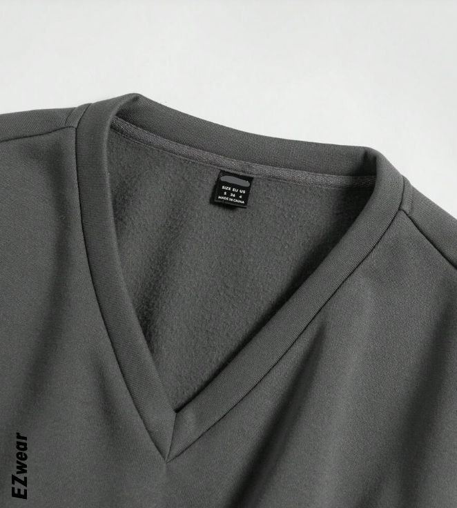 🧥 Chaleco Crop Casual – Cuello en V y Manga Larga