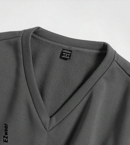 🧥 Chaleco Crop Casual – Cuello en V y Manga Larga