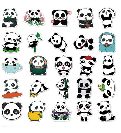 Set de Pegatinas de Panda
