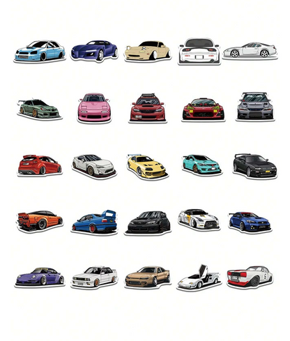 Set de Pegatinas de Autos Deportivos