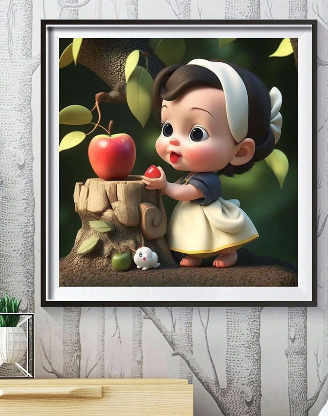 Cuadro Infantil de Dibujos Animados - kit de pintura diamante
