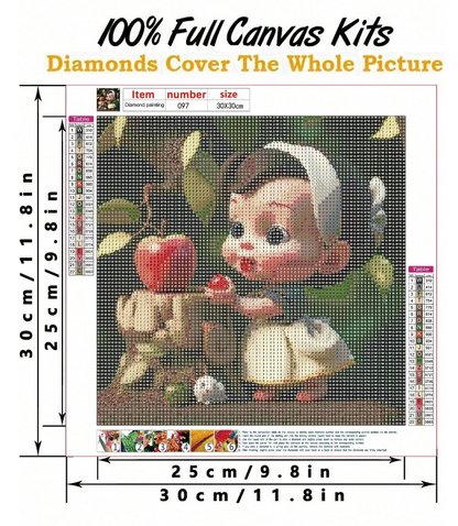 Cuadro Infantil de Dibujos Animados - kit de pintura diamante