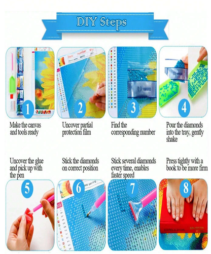 Cuadro Infantil de Dibujos Animados - kit de pintura diamante