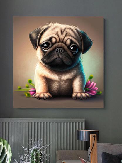 Pintura de Diamantes DIY - Patrón de Perro