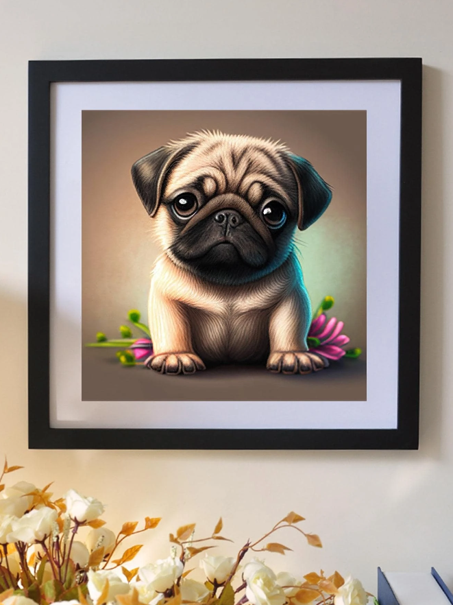 Pintura de Diamantes DIY - Patrón de Perro