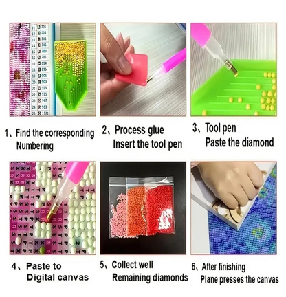Pintura de Diamantes DIY - Patrón de Perro