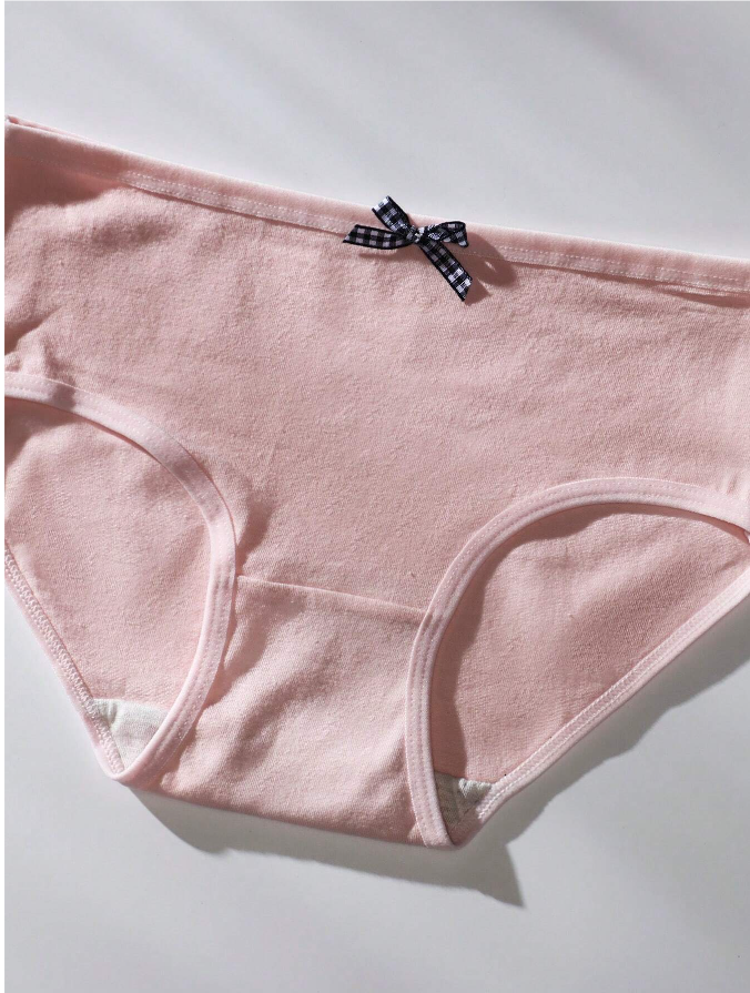 Set de 5 Bragas de Algodón con Lazo ✨