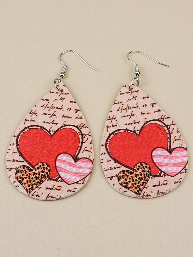💖 Aros Heart Drop – Diseño Gotas con Corazones