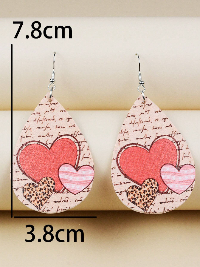 💖 Aros Heart Drop – Diseño Gotas con Corazones