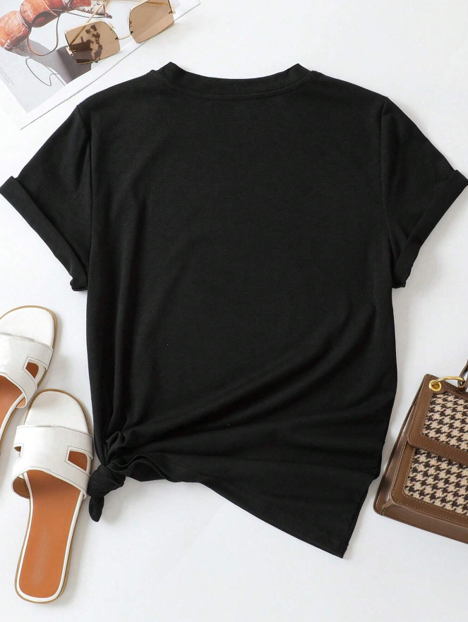 🖤 Camiseta de Mujer con Estampado de Esqueleto