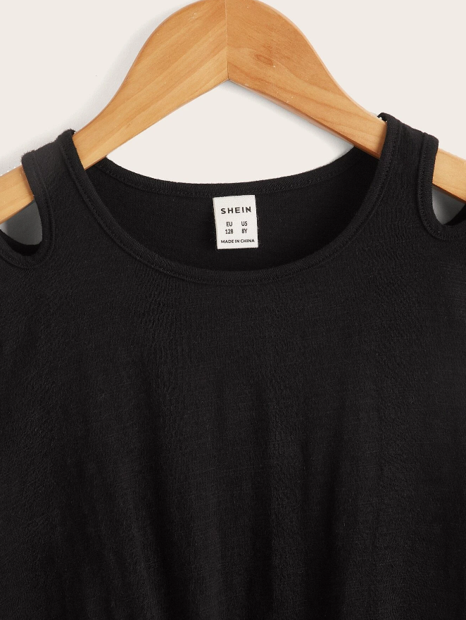 Top Infantil – Abertura en Hombros y Nudo Frontal