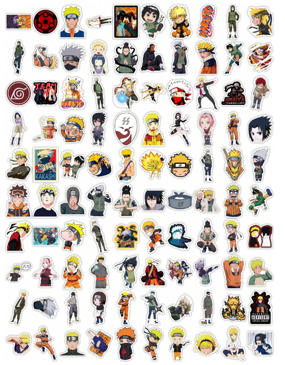 🎌 Stickers Animados – Pack de 10 Unidades & Estilo Decorativo