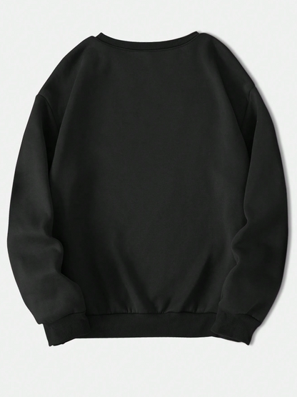 👁️ Sudadera de Cuello Redondo con Estampado de Ojos