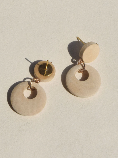 🟡 Pendientes Geométricos – Minimalismo Dorado