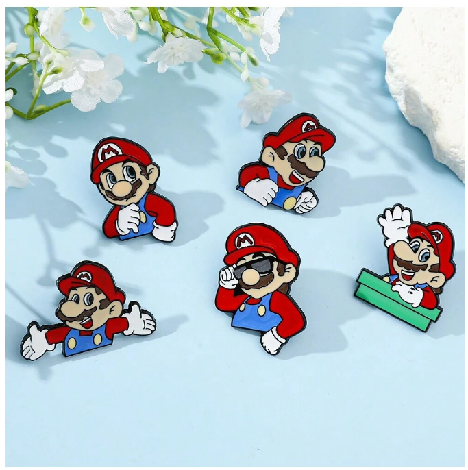 🎮 Broche Mario – Estilo Retro & Diseño Coleccionable
