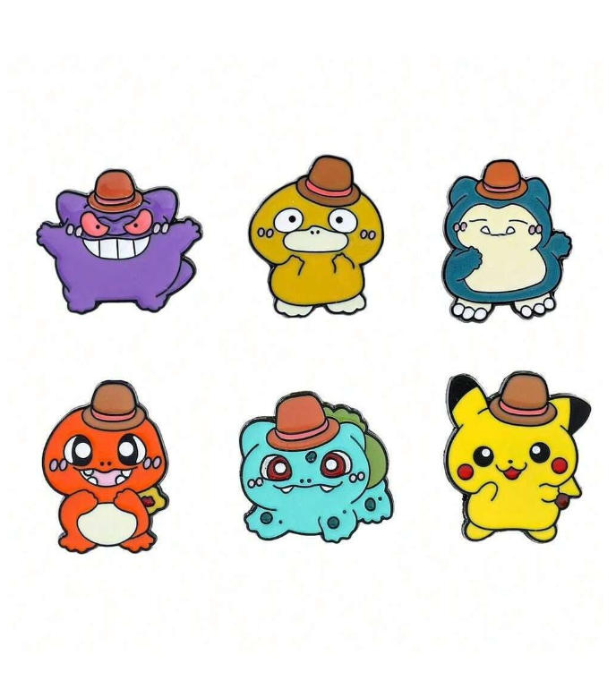 🤠 Broches Pokémon Cowboy – Estilo Dulce & Diseño Coleccionable