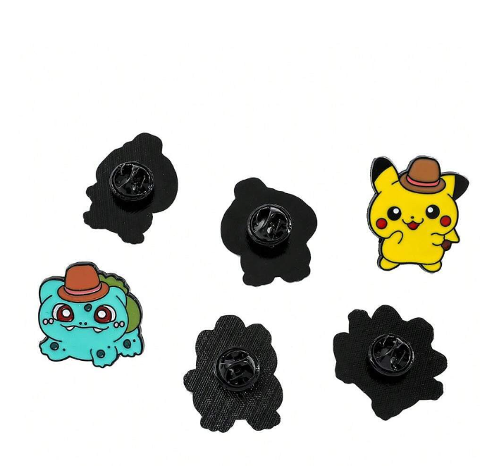 🤠 Broches Pokémon Cowboy – Estilo Dulce & Diseño Coleccionable