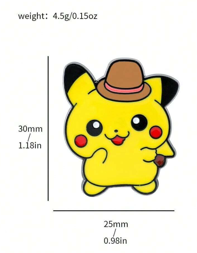 🤠 Broches Pokémon Cowboy – Estilo Dulce & Diseño Coleccionable