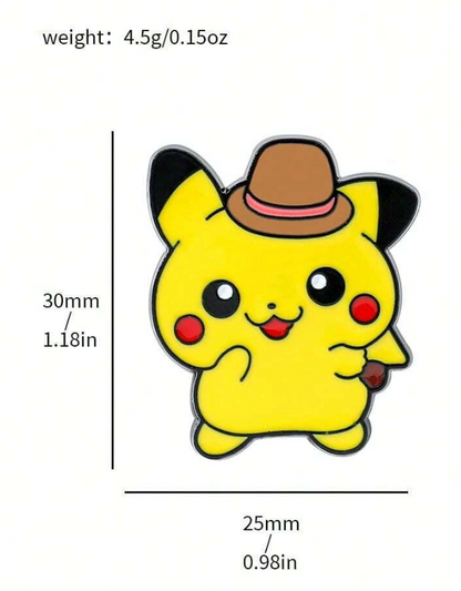 🤠 Broches Pokémon Cowboy – Estilo Dulce & Diseño Coleccionable