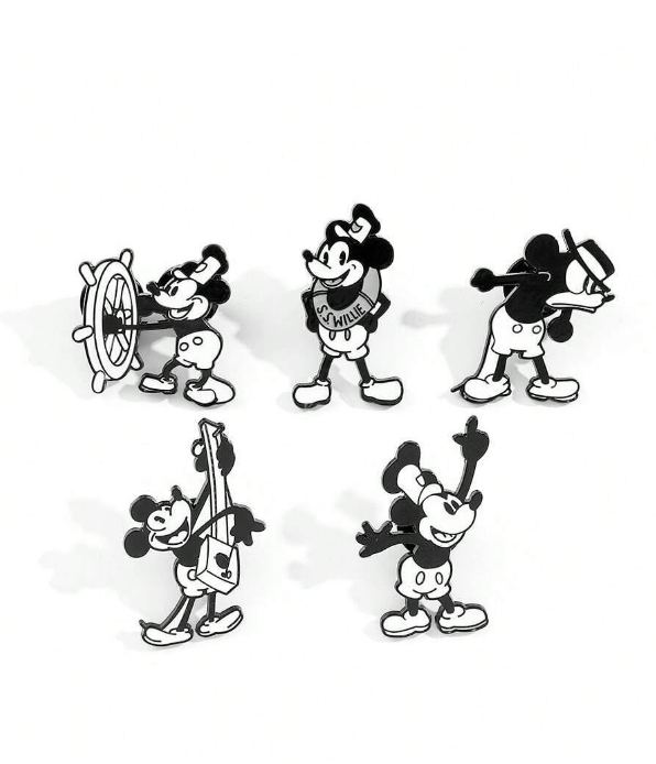 🎩 Broches Mickey Vintage – Estilo Dulce & Diseño Coleccionable