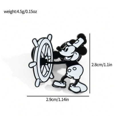 🎩 Broches Mickey Vintage – Estilo Dulce & Diseño Coleccionable