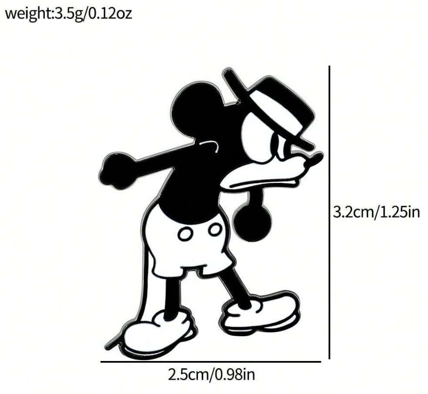 🎩 Broches Mickey Vintage – Estilo Dulce & Diseño Coleccionable