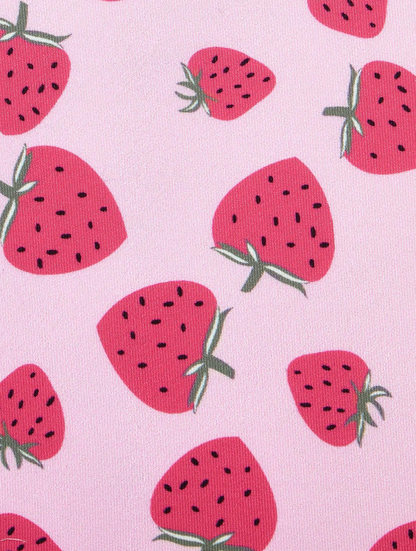 Bañador de Una Pieza con Estampado de Fresas