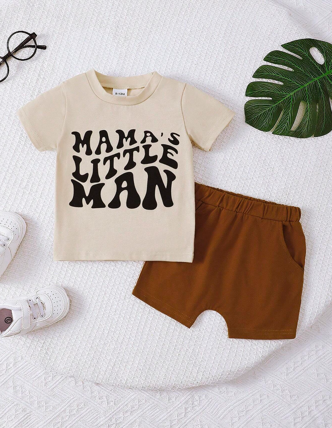 Conjunto Deportivo "Mama's Little Man" para Niños