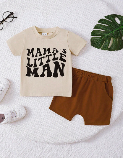 Conjunto Deportivo "Mama's Little Man" para Niños