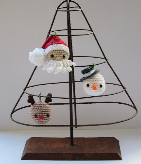 🎄 Pack Navideño Amigurumi – 3 Adornos Hechos a Mano