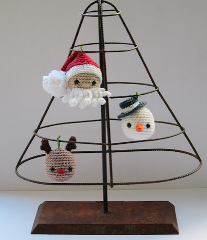 🎄 Pack Navideño Amigurumi – 3 Adornos Hechos a Mano