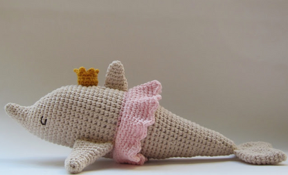 🐬👑 Delfina Princesa – Amigurumi Marino Hecho a Mano