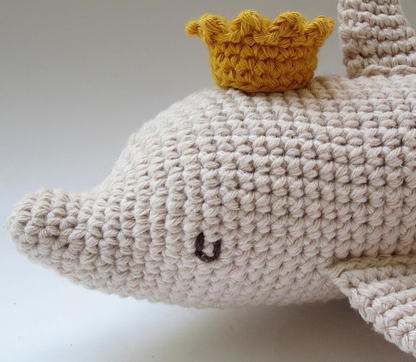 🐬👑 Delfina Princesa – Amigurumi Marino Hecho a Mano