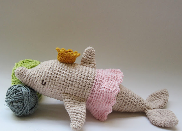 🐬👑 Delfina Princesa – Amigurumi Marino Hecho a Mano