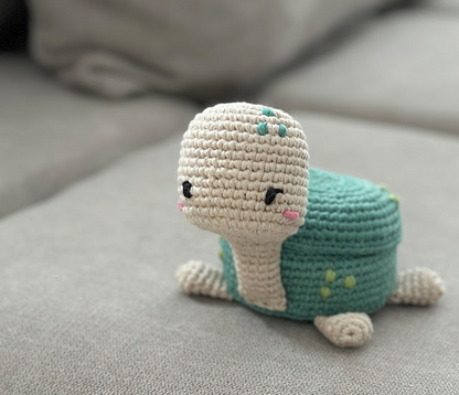 🐢✨ Tortuguita Joyero – Amigurumi Funcional Hecho a Mano