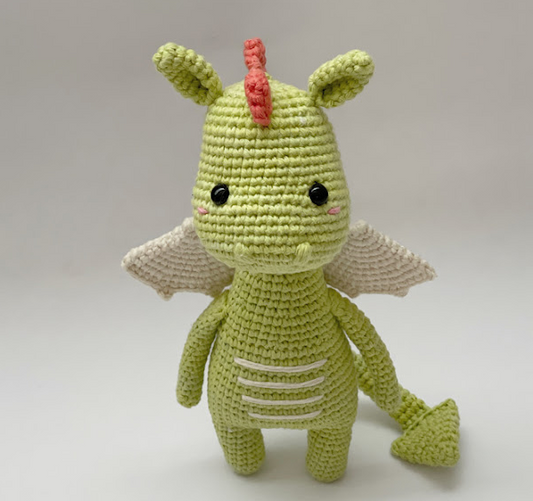 🐉💚 Dragón Guardián Verde – Amigurumi Hecho a Mano