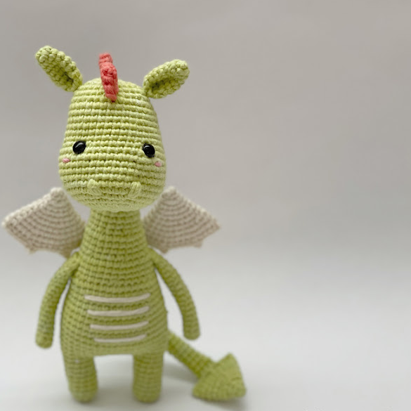 🐉💚 Dragón Guardián Verde – Amigurumi Hecho a Mano