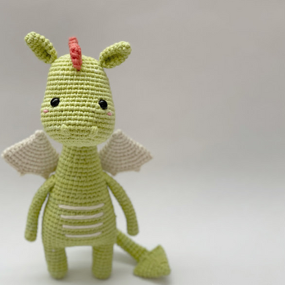 🐉💚 Dragón Guardián Verde – Amigurumi Hecho a Mano
