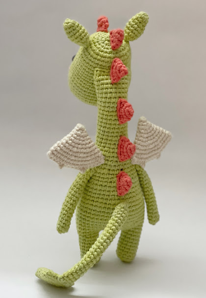 🐉💚 Dragón Guardián Verde – Amigurumi Hecho a Mano