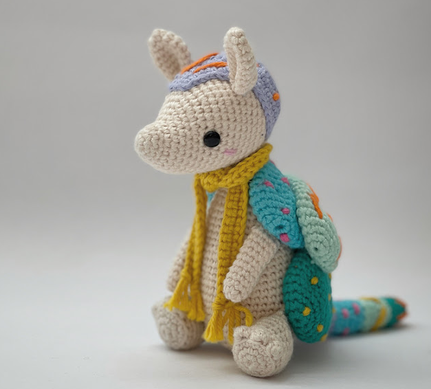 🦘🎒 Canguro Viajero – Amigurumi de Aventura
