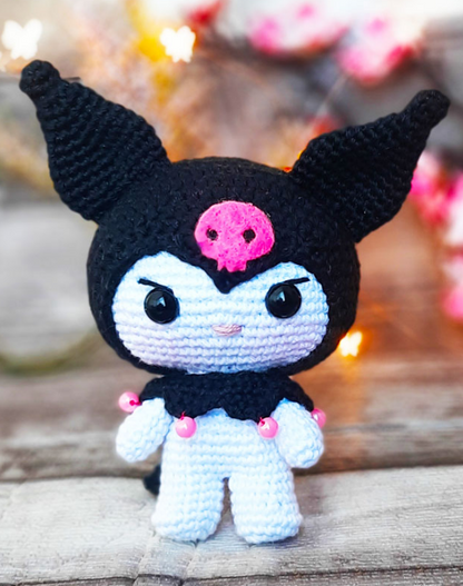 💀 Kuromi – Amigurumi Hecho a Mano