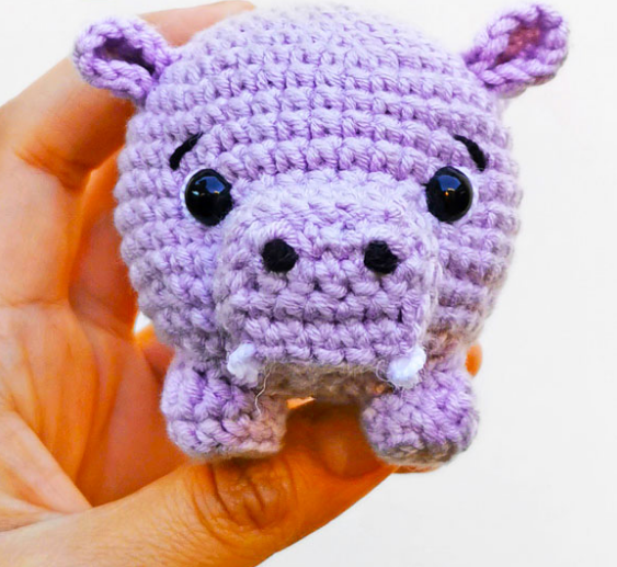 🦛 Hipopótamo Mini – Amigurumi Hecho a Mano